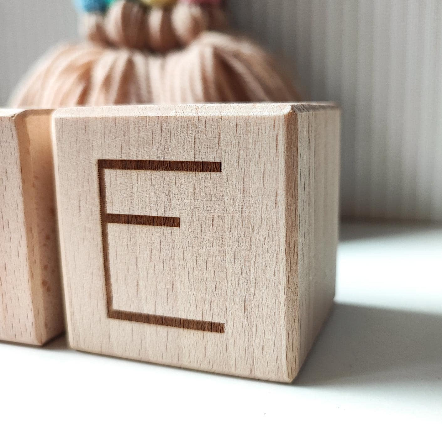 Personalized Wooden Name Blocks – Custom Nursery or Playroom Decor & New Baby Gift, Natural Wood Toddler Gift for Birthday or Christmas