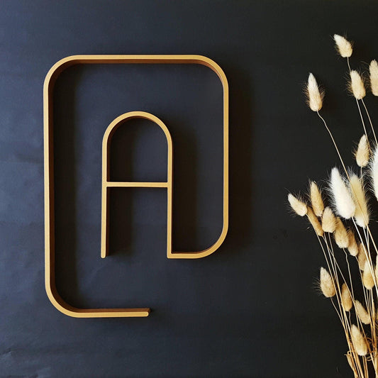 Wooden @ Symbol – Wall Decor for Office and Game Room