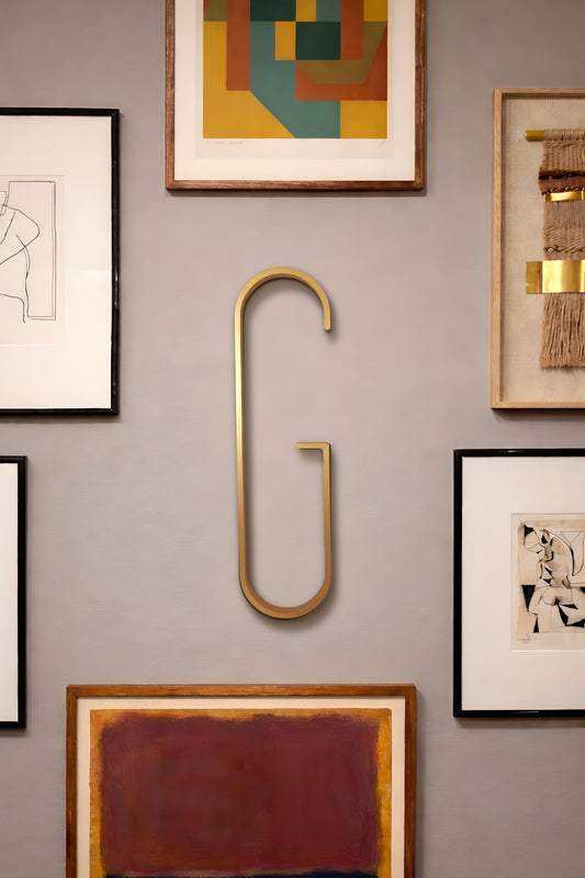 Minimalist Wooden Wall Letter – Custom Gallery Wall Initial