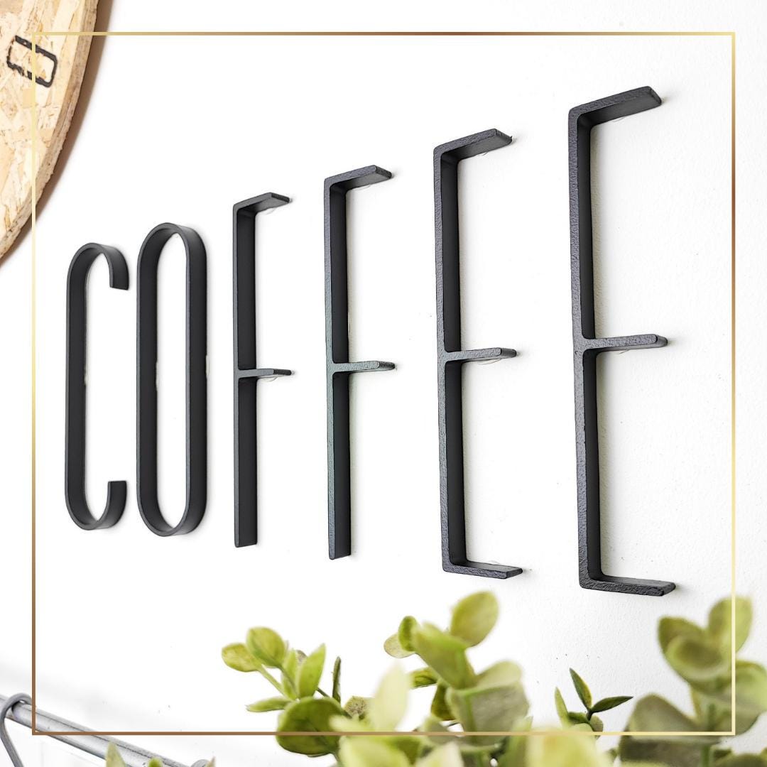 Modern COFFEE Sign – Wooden Letters for Home or Cafe