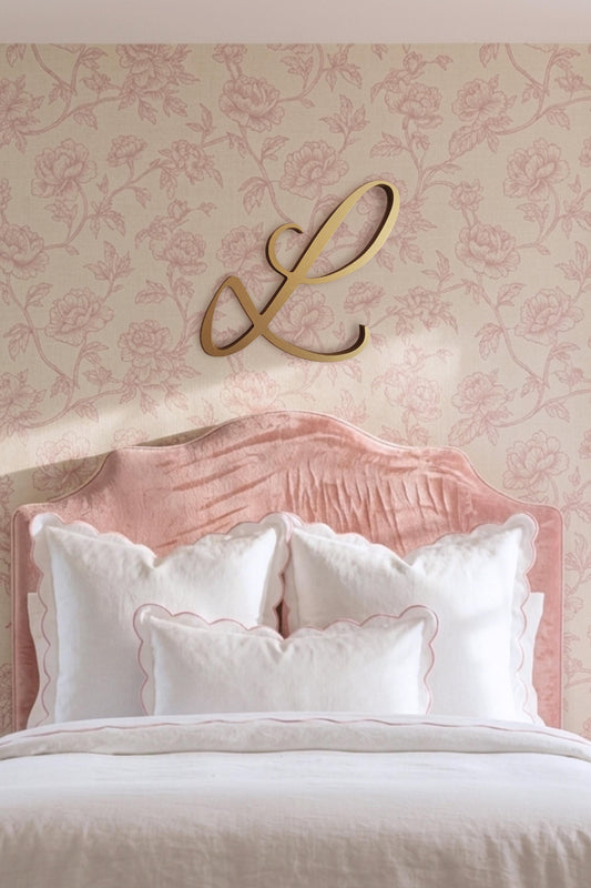 Script Wooden Wall Letter – Custom French Chic Monogram
