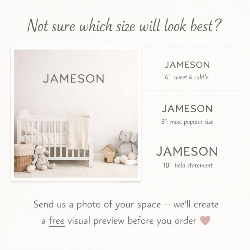 Wooden Name Sign – Custom Above Crib Decor