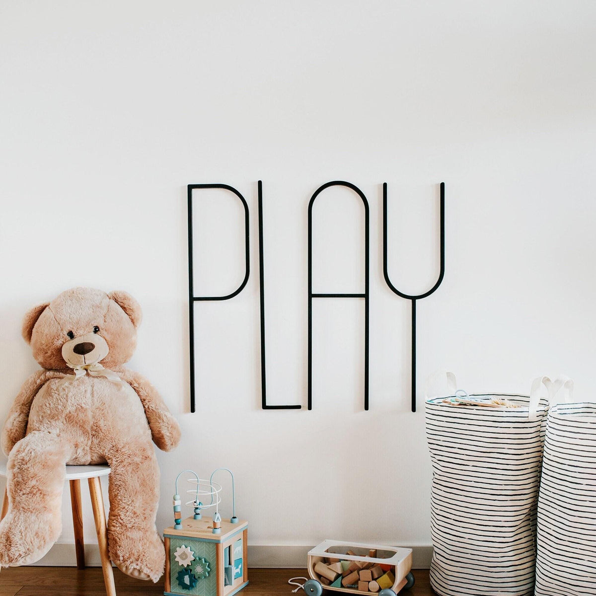 Wooden PLAY Sign – Playroom and Game Room Decor