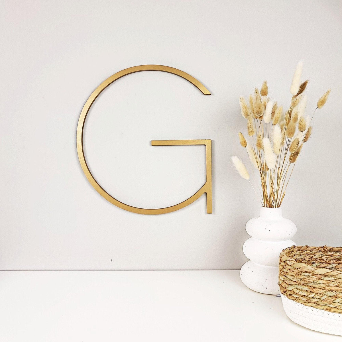 Large Wooden Wall Letter – Custom Modern Monogram