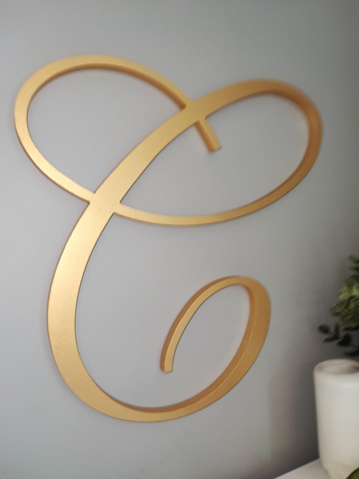 Preppy Cursive Wall Letter – Custom Dorm Monogram