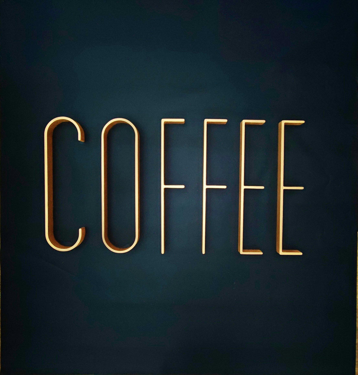 Modern COFFEE Sign – Wooden Letters for Home or Cafe