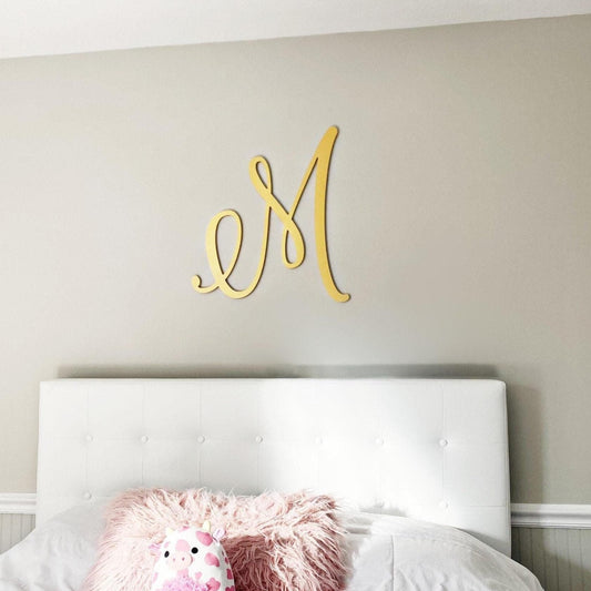 Wooden Monogram Letter – Custom Above Bed Decor