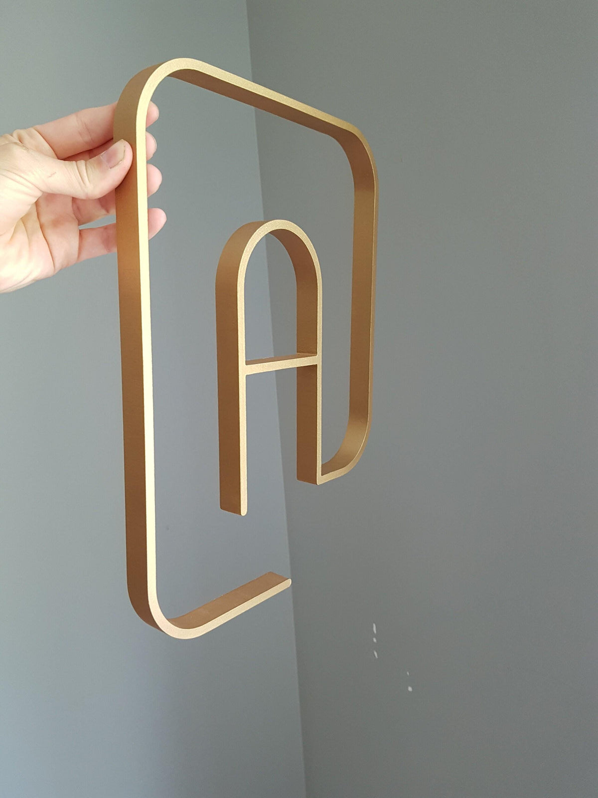 Wooden @ Symbol – Wall Decor for Office and Game Room