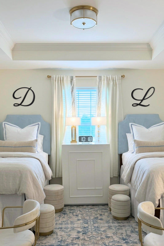 Set of 2 Script Wall Letters – Matching Custom Initials