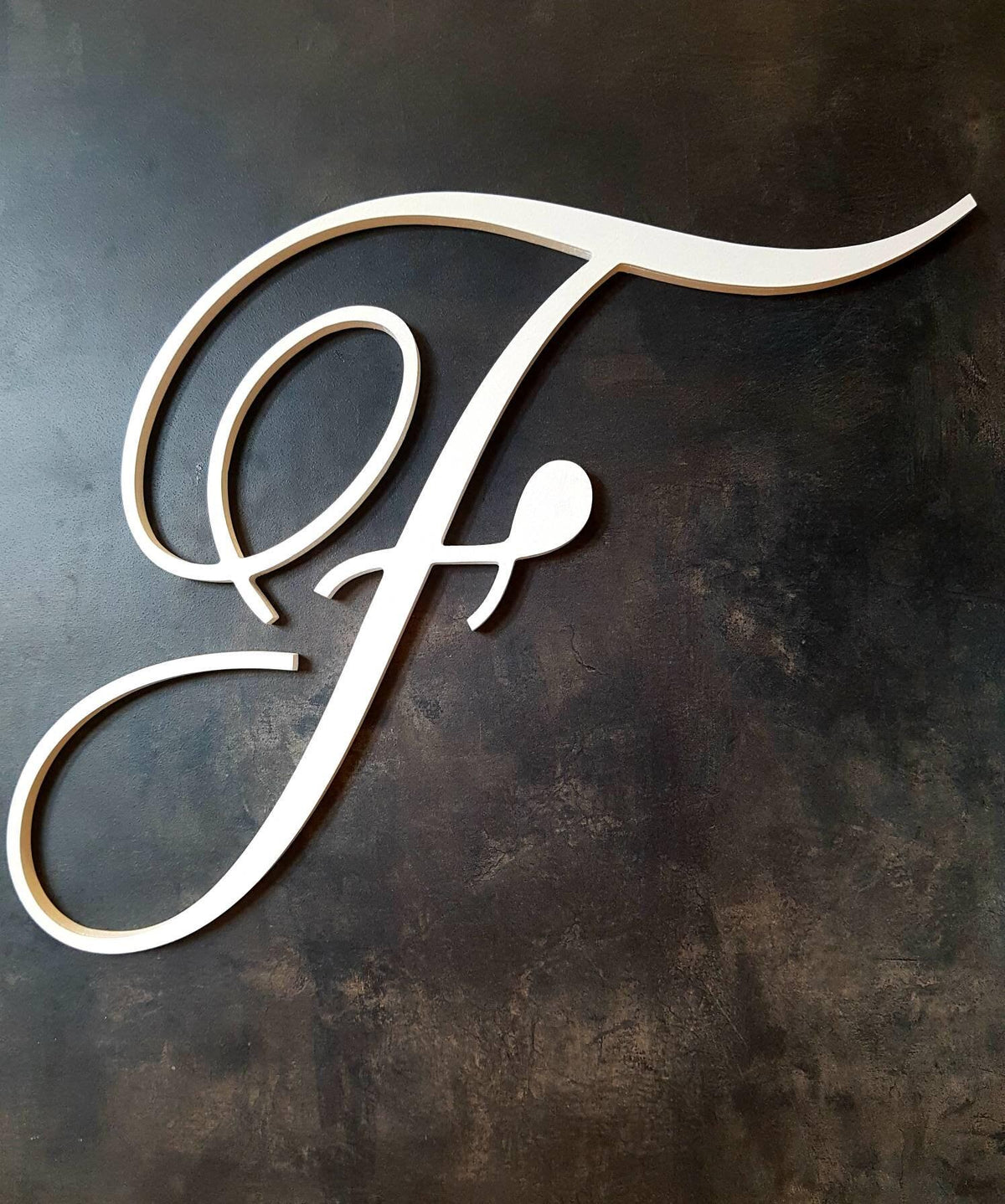 Cursive Wooden Wall Letter – Custom Monogram