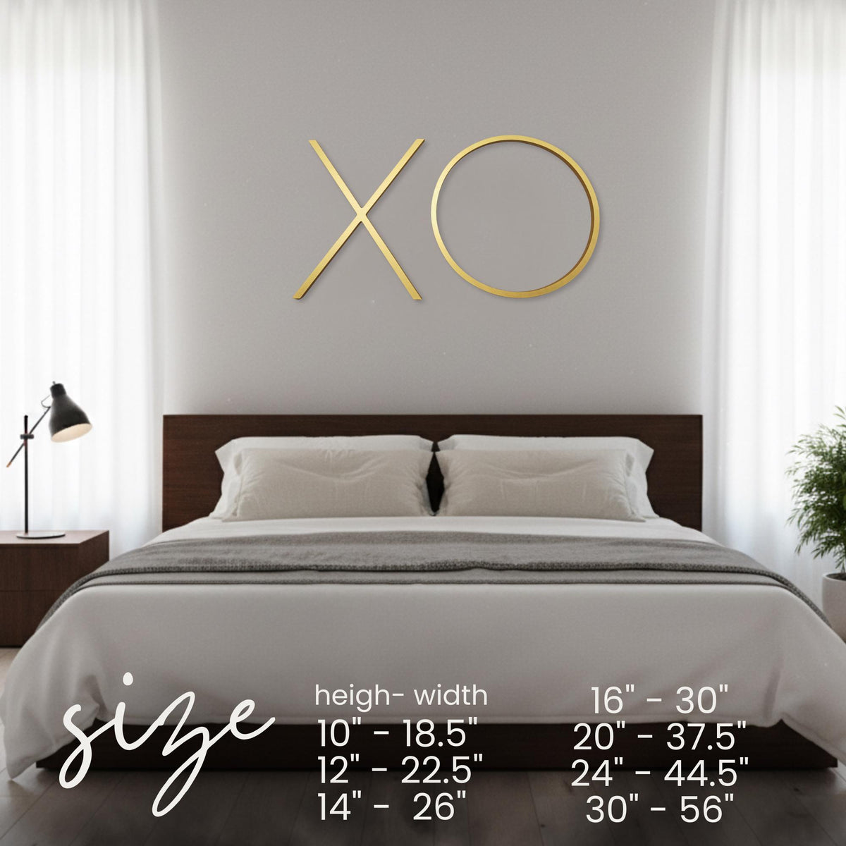 XO Wall Letter Set – Two Wooden Letters