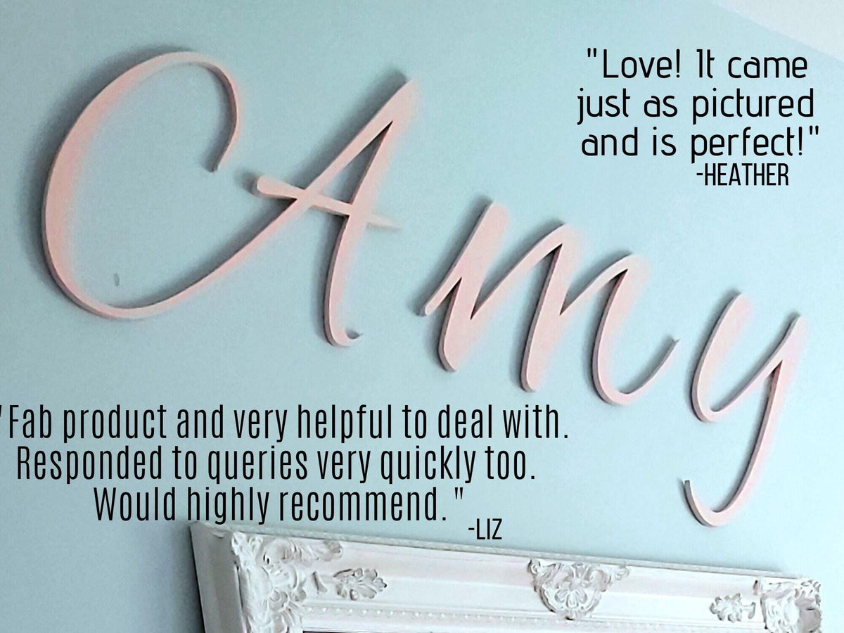 Custom Wooden Wall Letters – Personalized Initial Decor