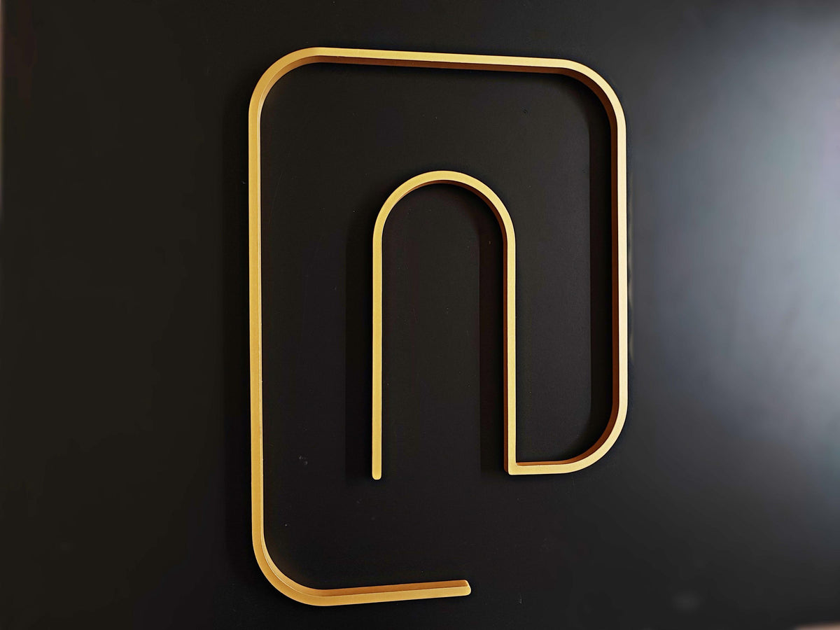 Modern Wooden Initial Wall Art – Custom Monogram