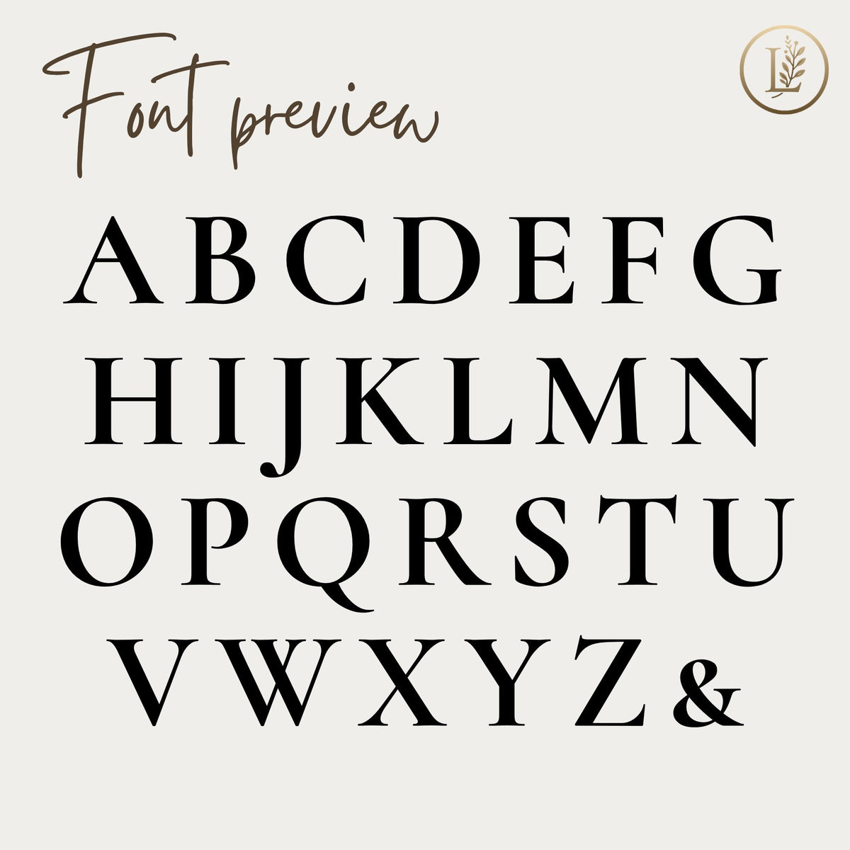 Serif Wooden Wall Letter – Custom Editorial Monogram