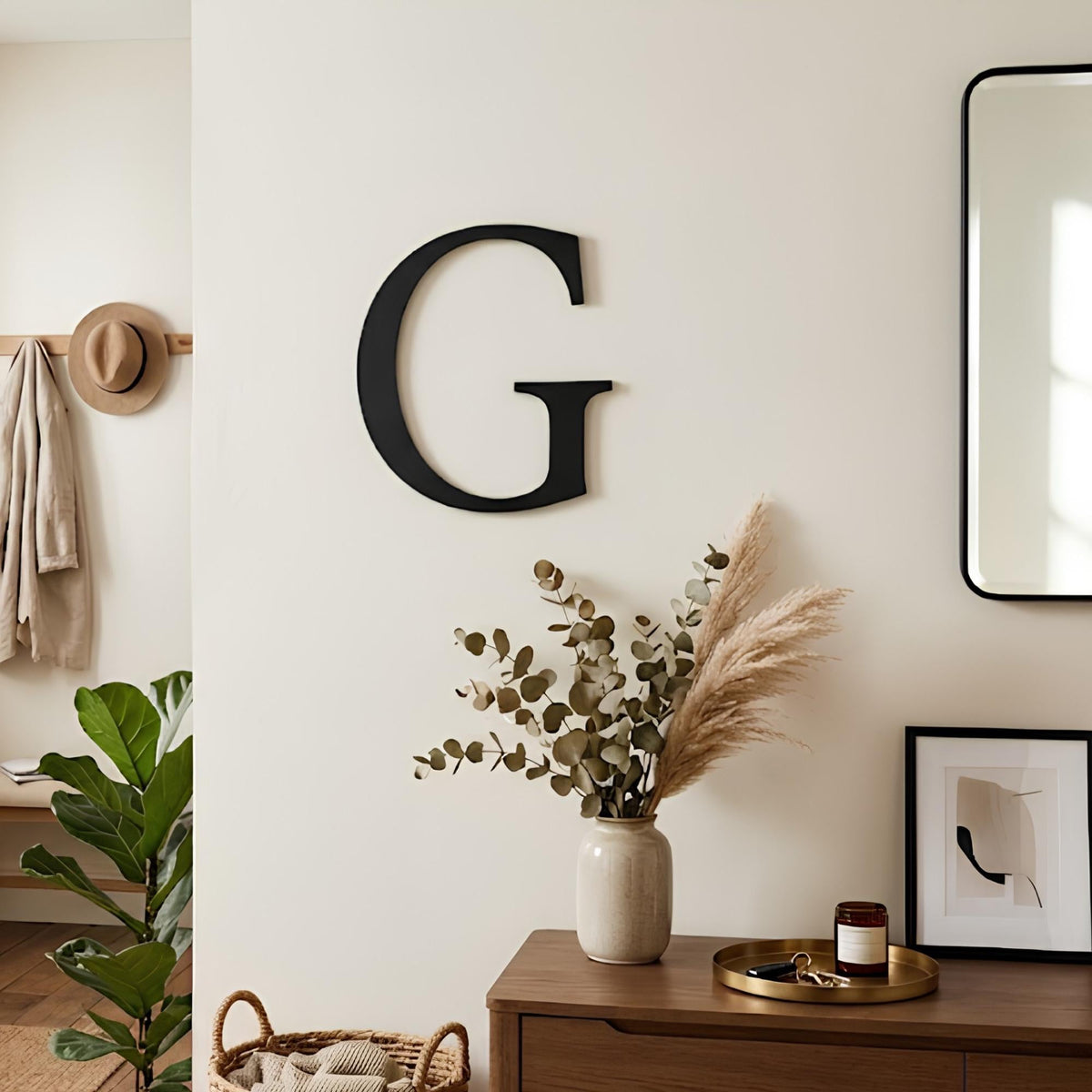 Serif Wooden Wall Letter – Custom Editorial Monogram
