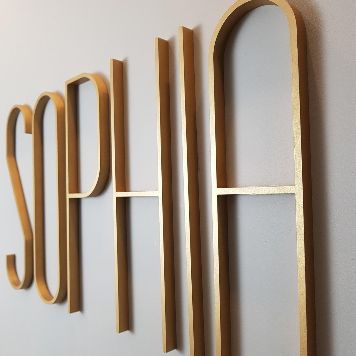 Minimalist Wooden Wall Letter – Custom Gallery Wall Initial