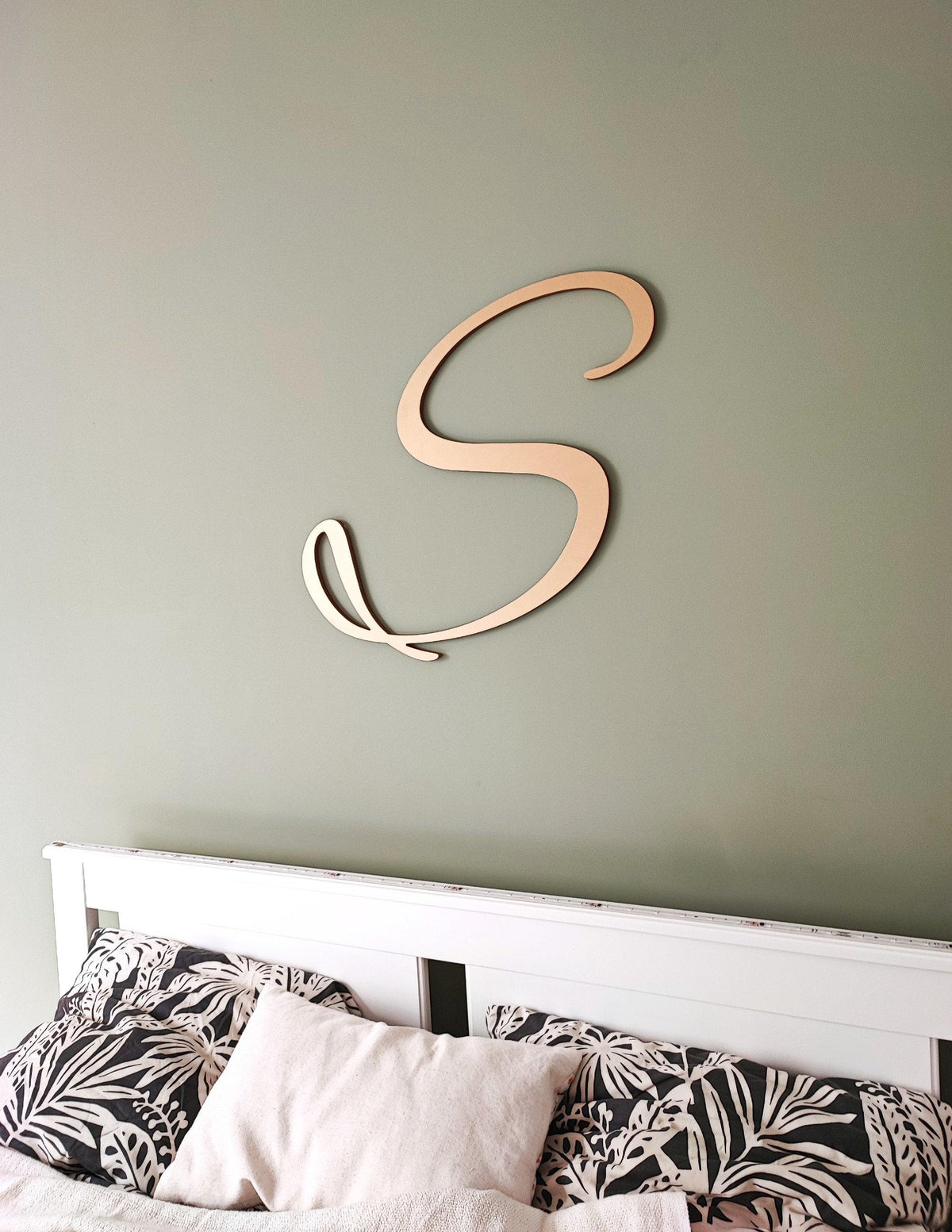 Wooden Monogram Letter – Custom Above Bed Decor